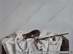 高登甲静物油画《闲》高清大图下载