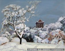 李春山风景油画作品《瑞雪系列—1》高清大图下载