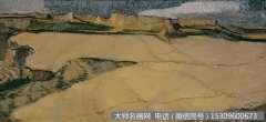 林海风景油画作品《金土地》高清大图下载