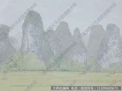 石广维风景油画作品《风景写生》高清大图下载