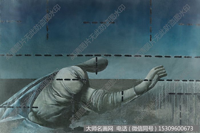 王广义抽象油画作品《后古典—大天使》高清大图下载