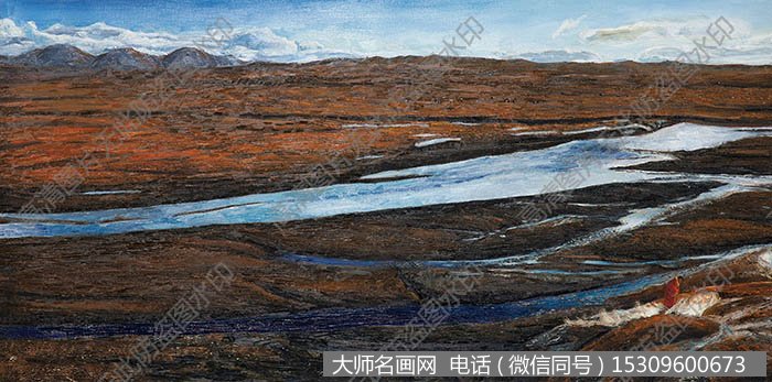 王蒙风景油画作品《shen》高清大图下载