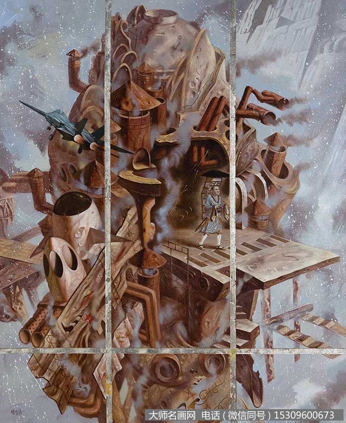 徐松波油画作品《道问系列15号》高清大图下载