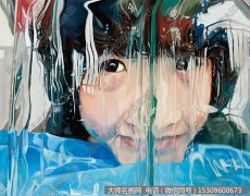 周茜 人物油画作品《skins系列二》高清大图下载